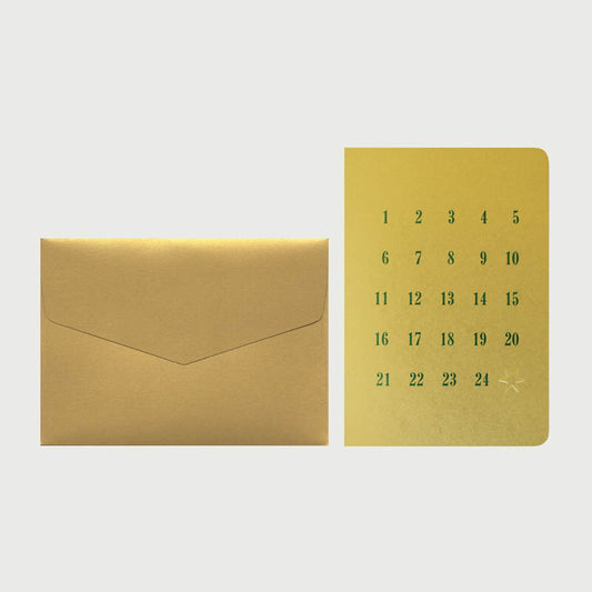 Carte de Voeux A6 Double 1, 2, ...24 Le Typographe