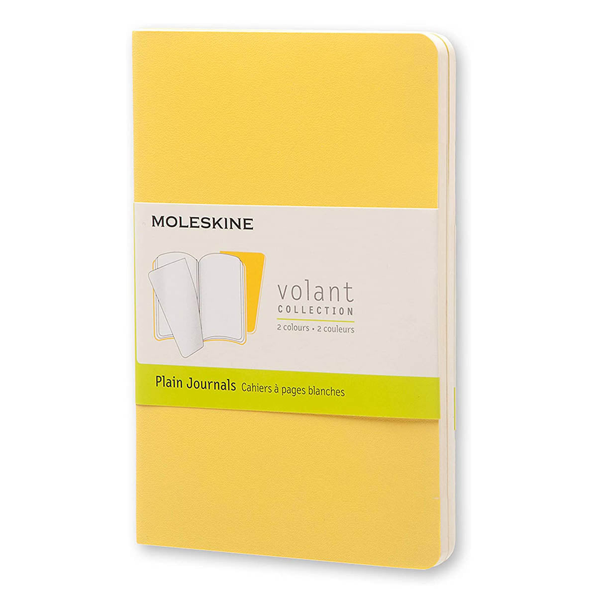 Moleskine Volant Set 2 Cahiers Pages Blanches Jaune